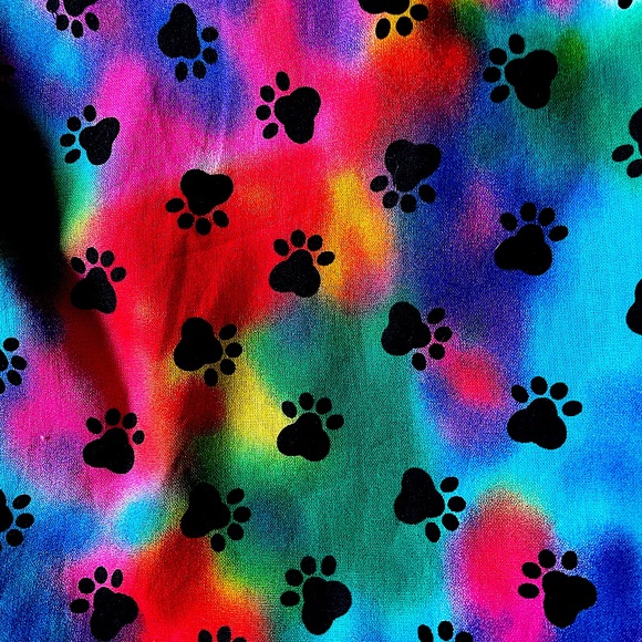 Puppy print Tie Dye tote - Picture 2 of 3